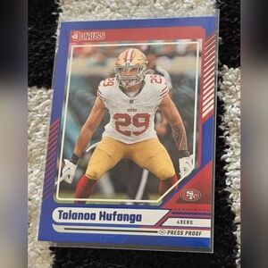 Talanoa Hufanga 2024 Donruss #223 Press Proof blue